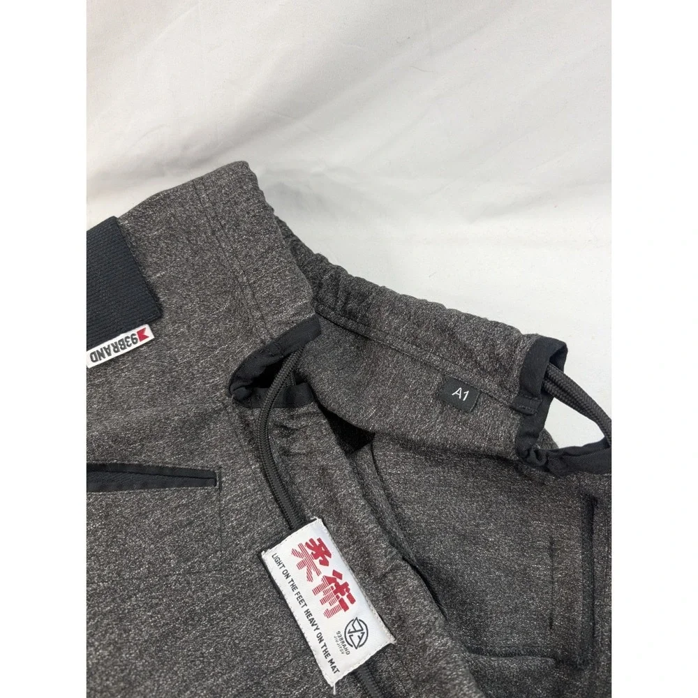 93 Brand Pants Adult A1 Gray Jiu Jitsu Cotton Drawstring Martial Arts Gi